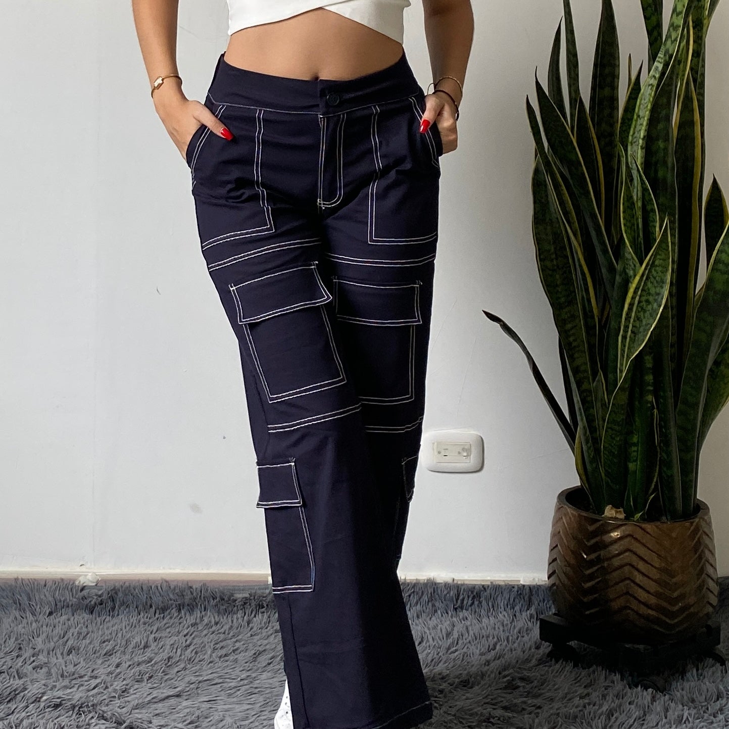 Pantalon Blue cost contrast ref 20029