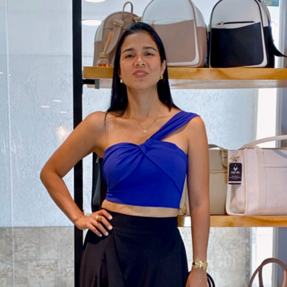 Crop Top asimetrico Bengal ref 30038