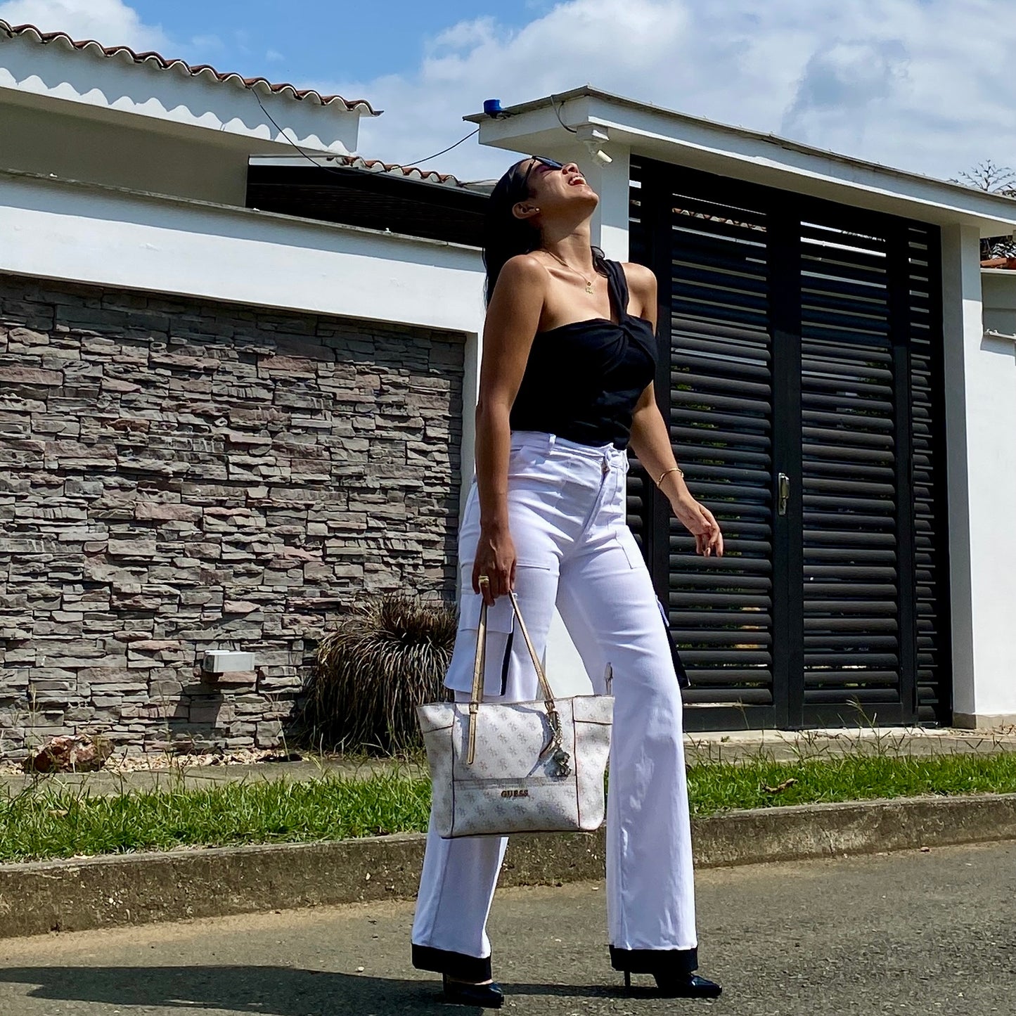 Pant black & white